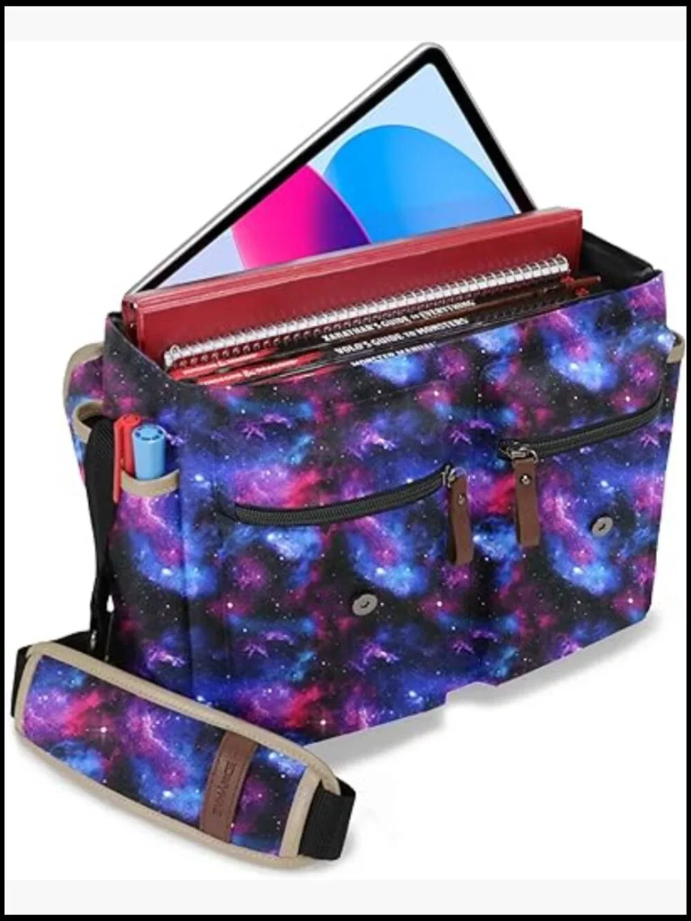 RPG Messenger Bag for Dungeons & Dragons - Fits Handbooks, Binders, Dice